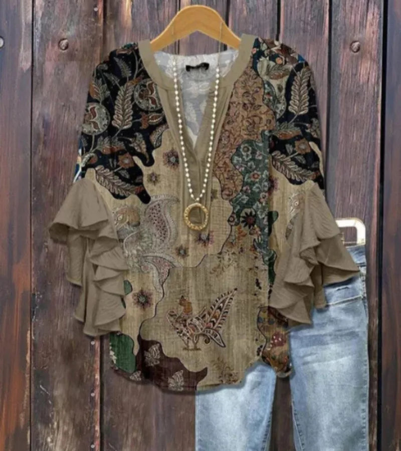 Luisa | Blusa Floreale Vintage