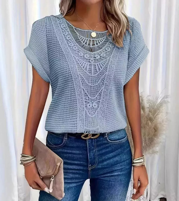 Paola | Maglietta In Pizzo Chic