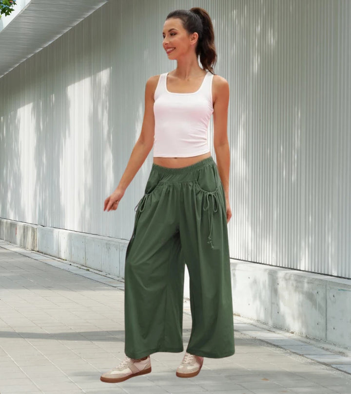 OLIVIA | PANTALONE ESTIVO LARGO