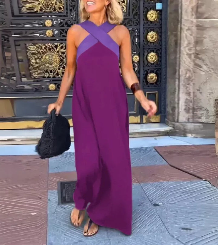 SABRINA | Abito Lungo Con Schiena Incrociata