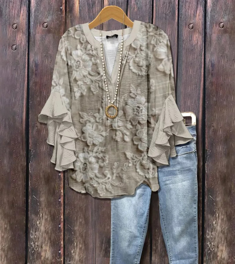 Luisa | Blusa Floreale Vintage