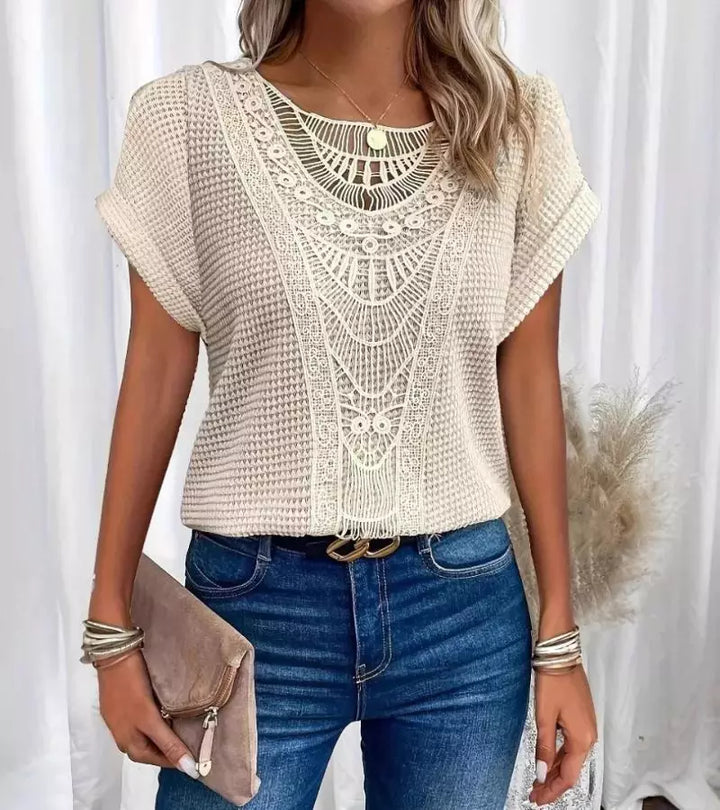 Paola | Maglietta In Pizzo Chic