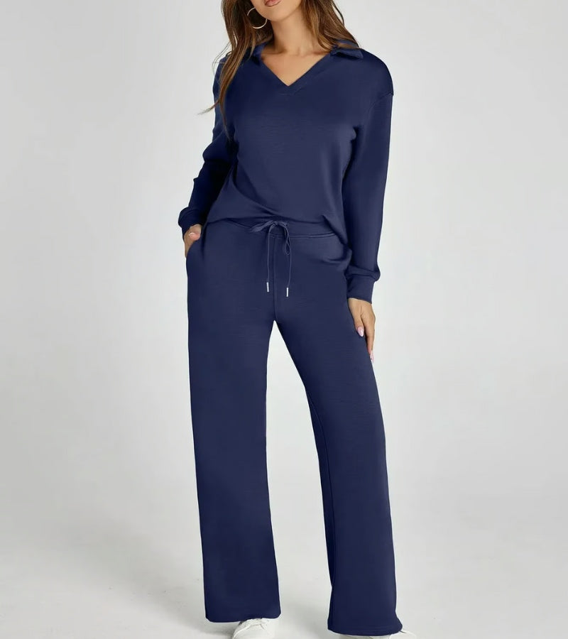 Livia | Completo a Due Pezzi con Pantaloni a Zampa