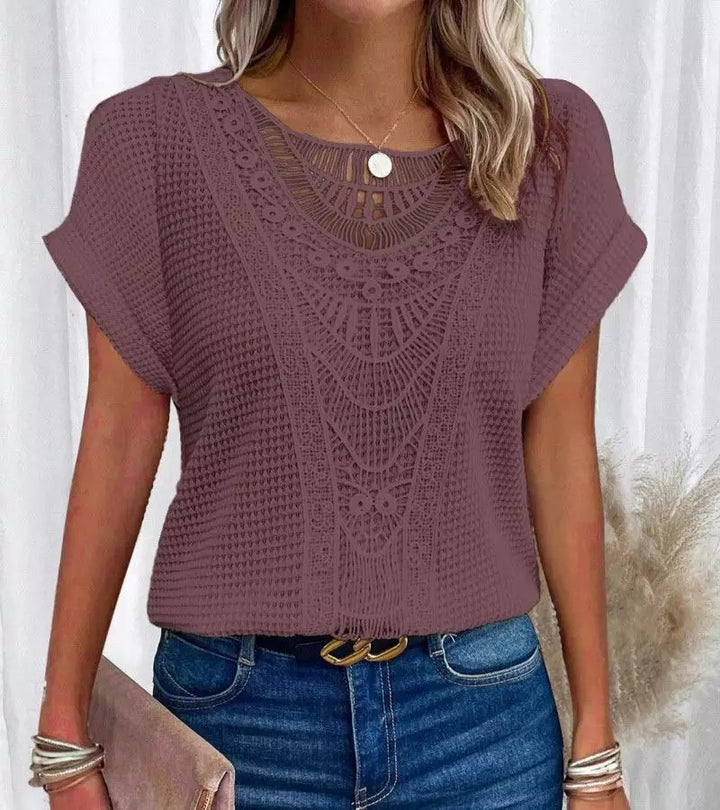 Paola | Maglietta In Pizzo Chic
