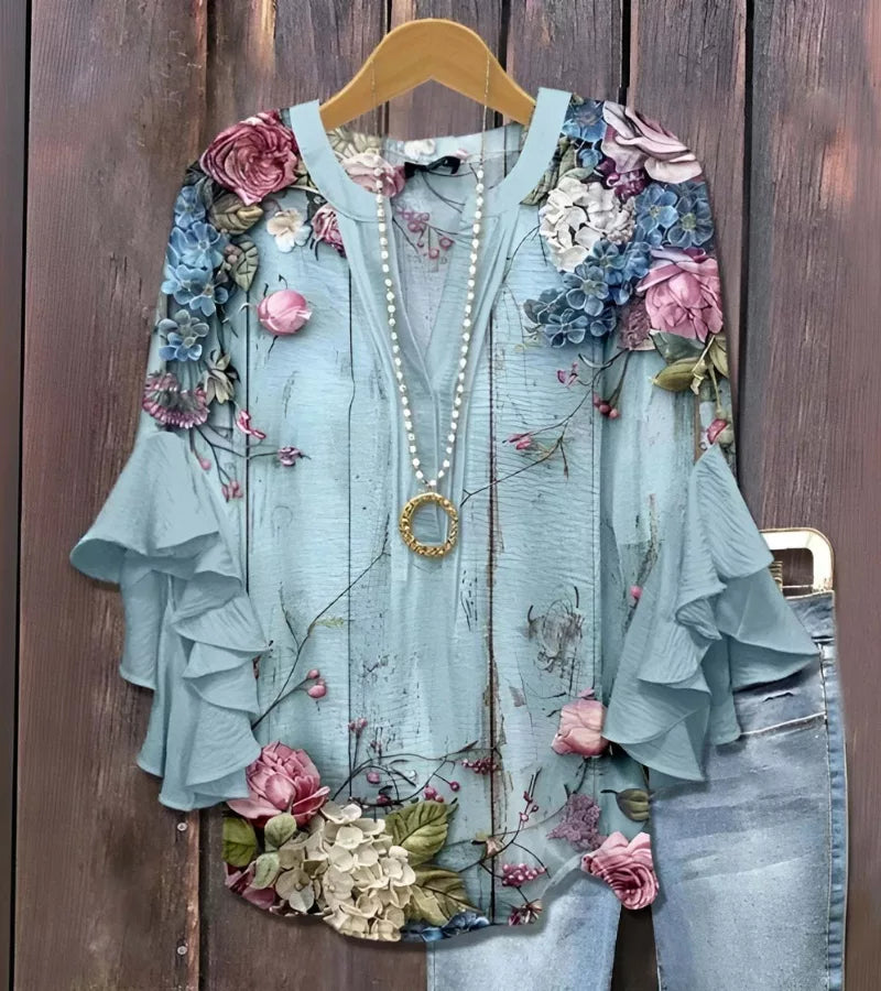 Luisa | Blusa Floreale Vintage