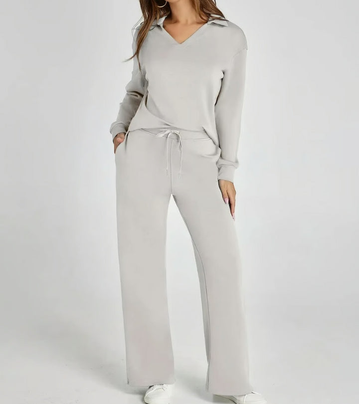 Livia | Completo a Due Pezzi con Pantaloni a Zampa