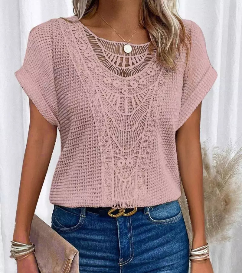 Paola | Maglietta In Pizzo Chic