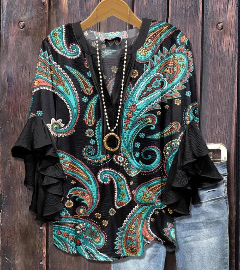 Luisa | Blusa Floreale Vintage
