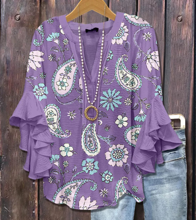 Luisa | Blusa Floreale Vintage