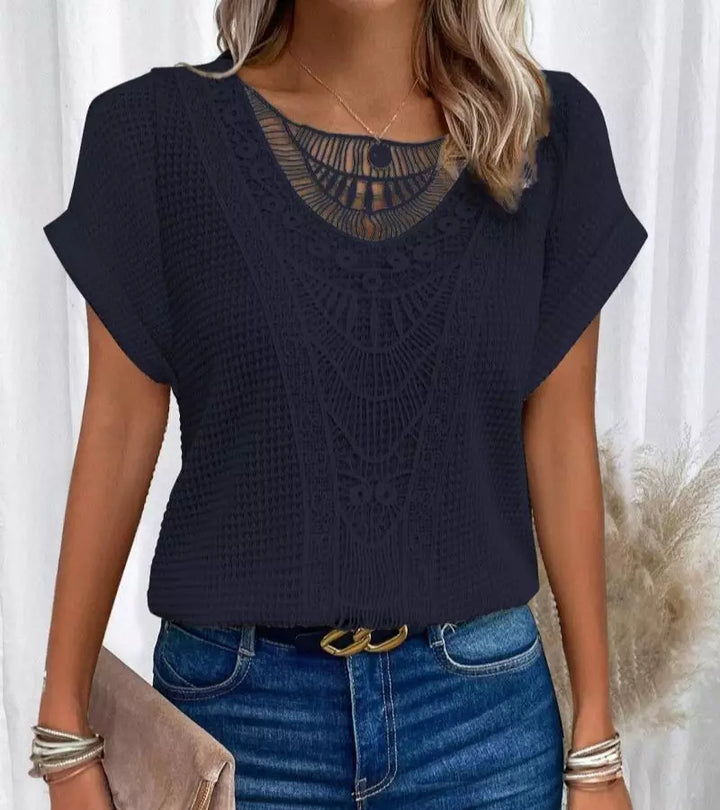 Paola | Maglietta In Pizzo Chic
