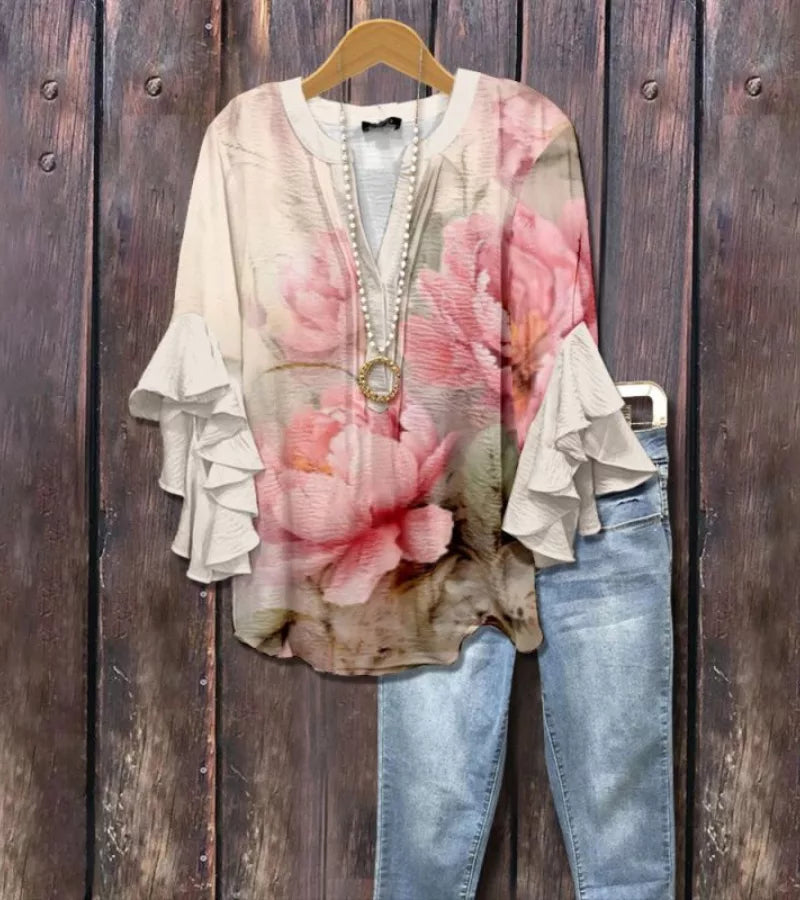 Luisa | Blusa Floreale Vintage