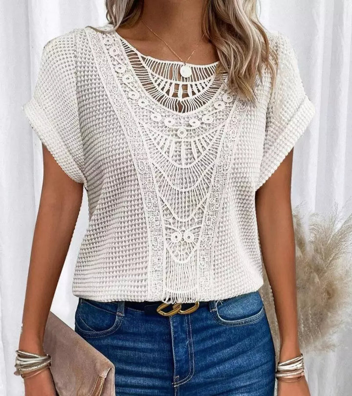 Paola | Maglietta In Pizzo Chic
