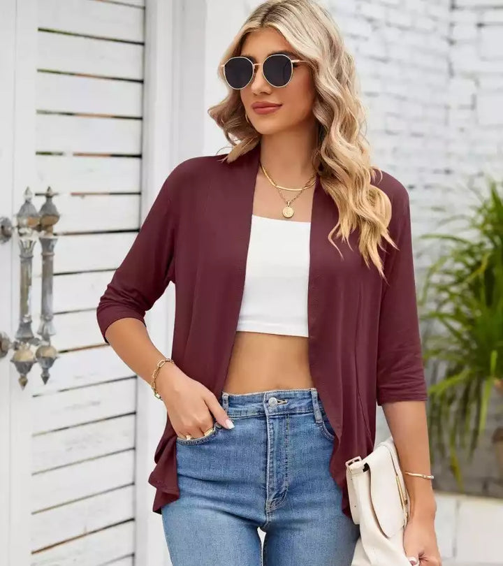 Barbara | Cardigan Leggero Aperto e Chic