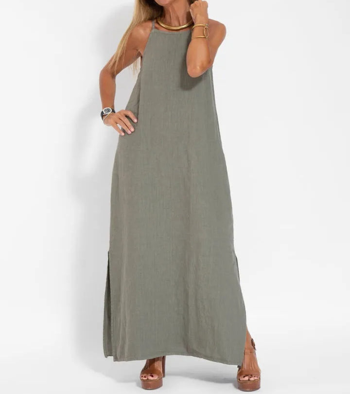 Maxi | Vestito Lungo in Cotone, Fresco e Raffinato
