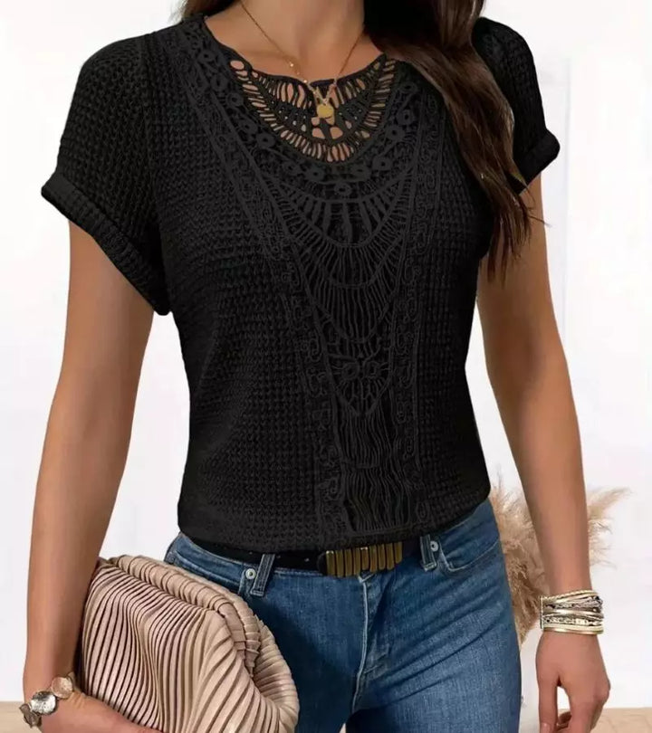 Paola | Maglietta In Pizzo Chic