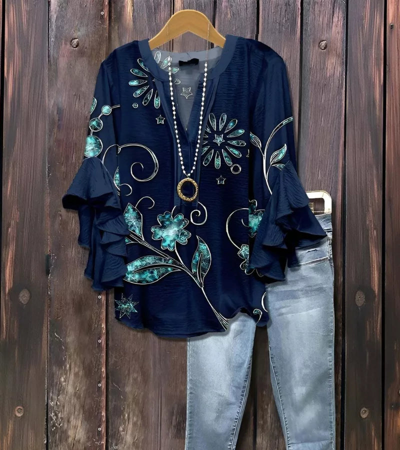 Luisa | Blusa Floreale Vintage