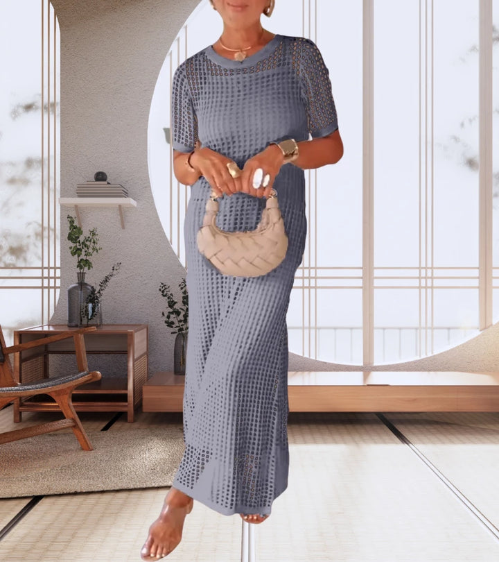 Jule | Abito lungo maxi  2 pezzi traforato - glamour casual