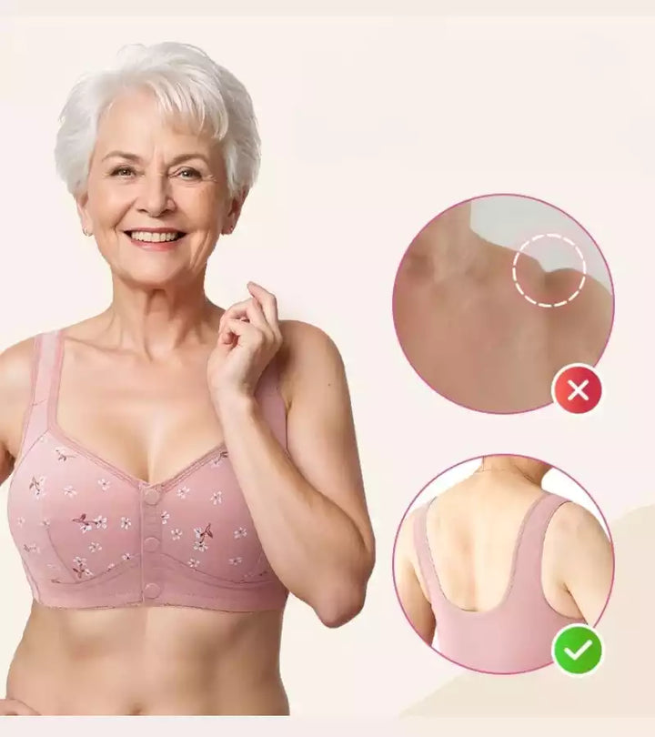 Sandra | Reggiseno in Cotone Senza Ganci