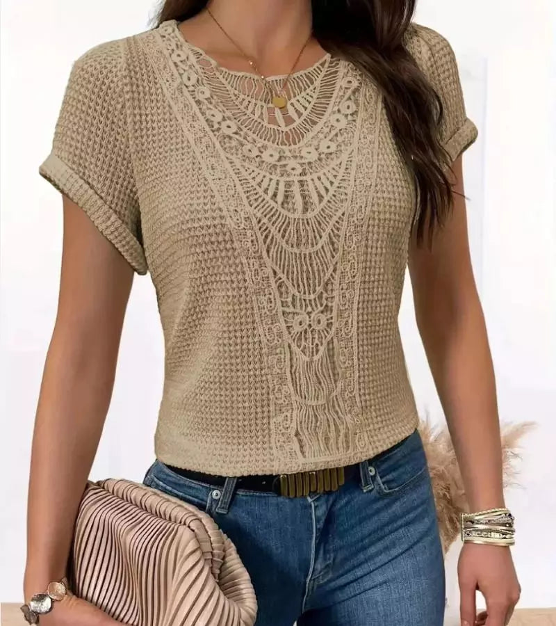 Paola | Maglietta In Pizzo Chic