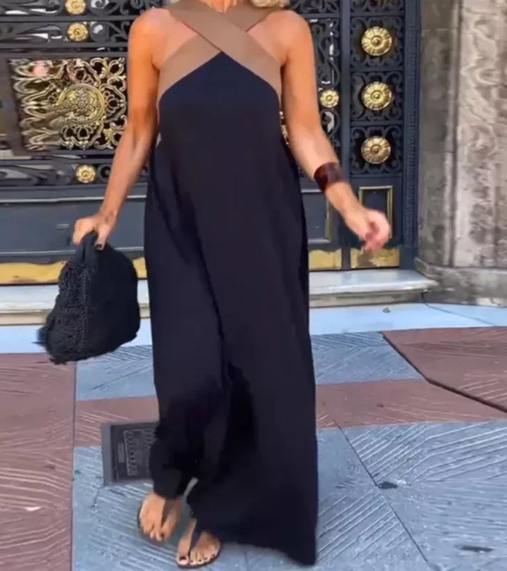SABRINA | Abito Lungo Con Schiena Incrociata