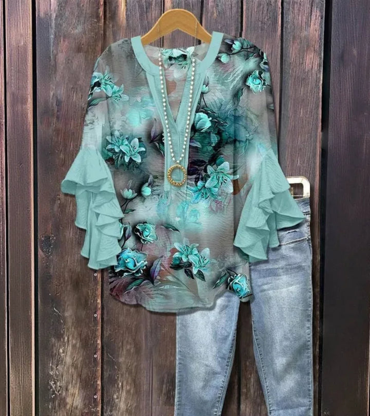 Luisa | Blusa Floreale Vintage