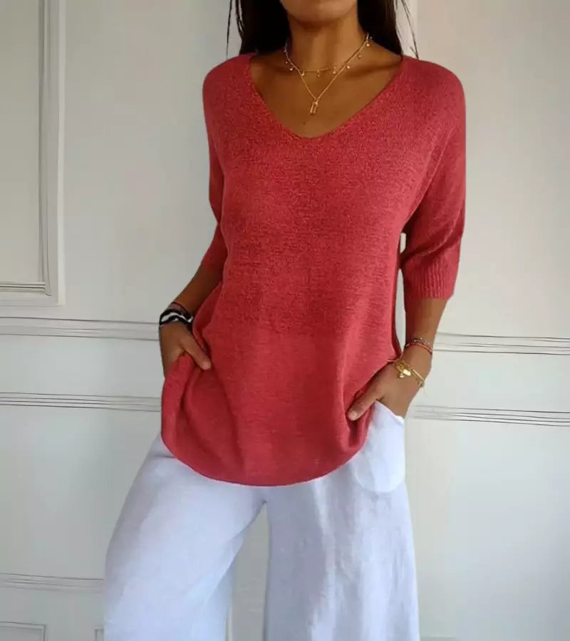 Lucia | Top Versatile Lavorato a Maglia