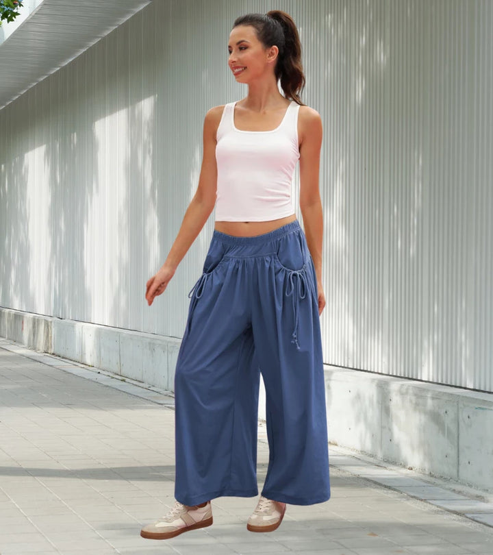 OLIVIA | PANTALONE ESTIVO LARGO