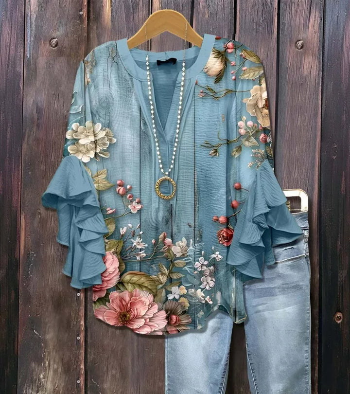 Luisa | Blusa Floreale Vintage