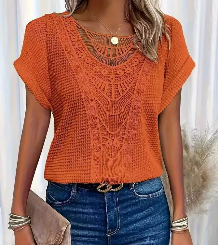 Paola | Maglietta In Pizzo Chic