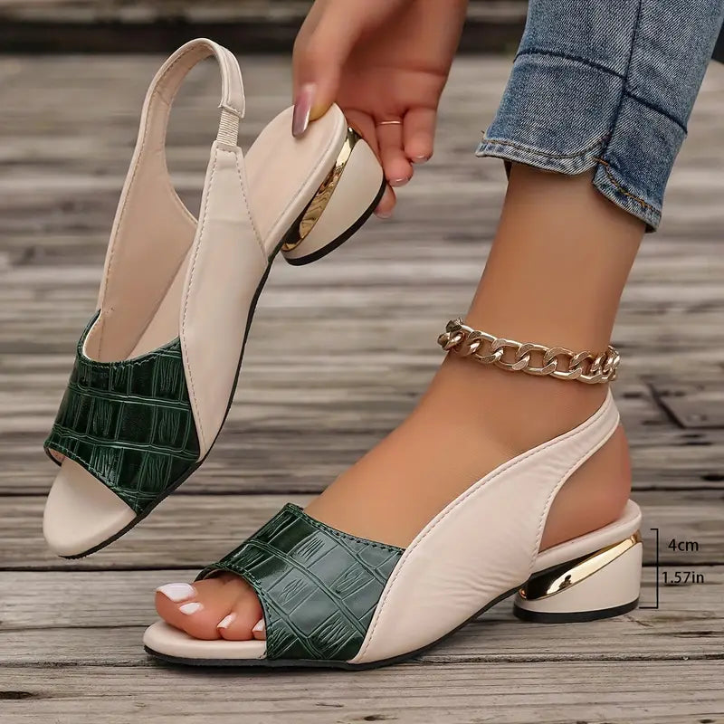 Carol | Sandali ortopedici di lusso eleganti e comodi con tacco largo