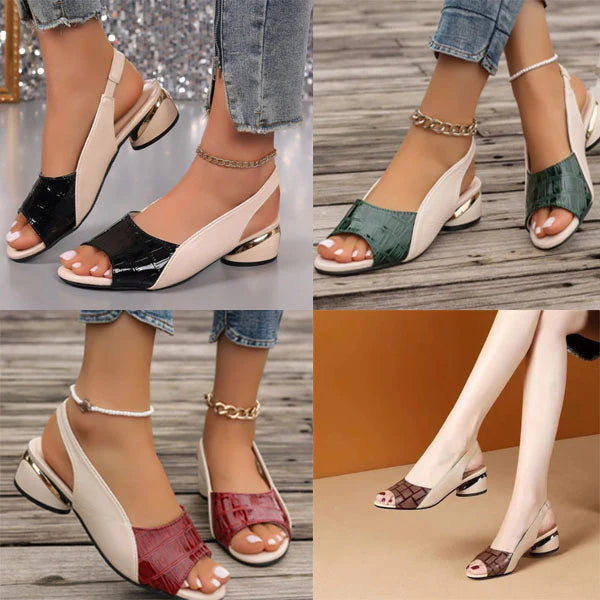 Carol | Sandali ortopedici di lusso eleganti e comodi con tacco largo