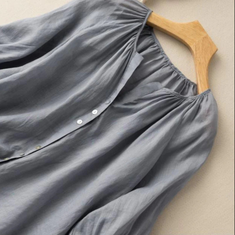 ALENA | Camicia in lino raffinato per uno stile chic e senza sforzo