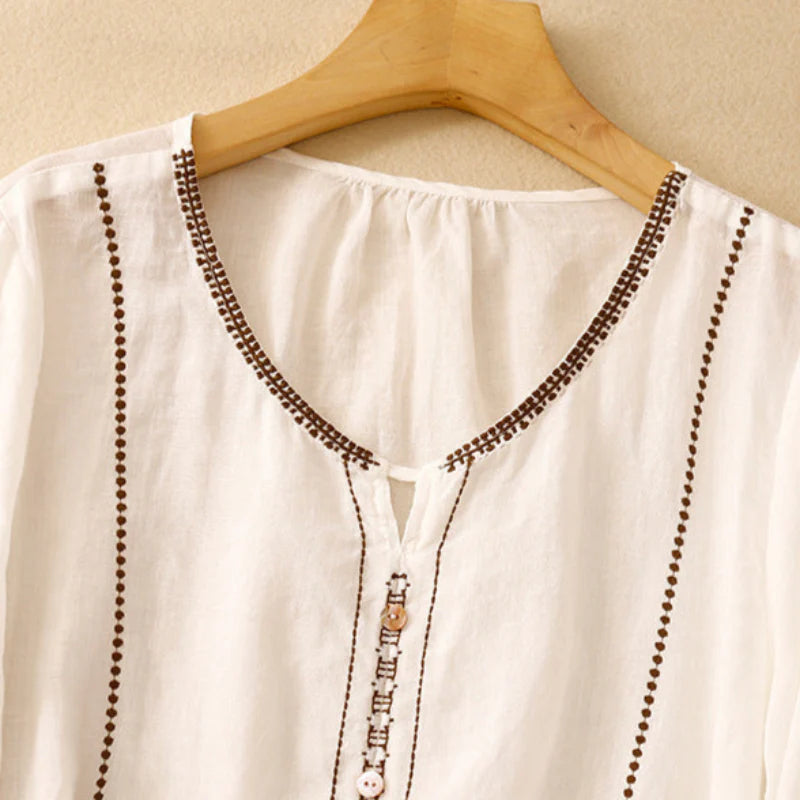 Enrica | Camicia Vintage Ricamata