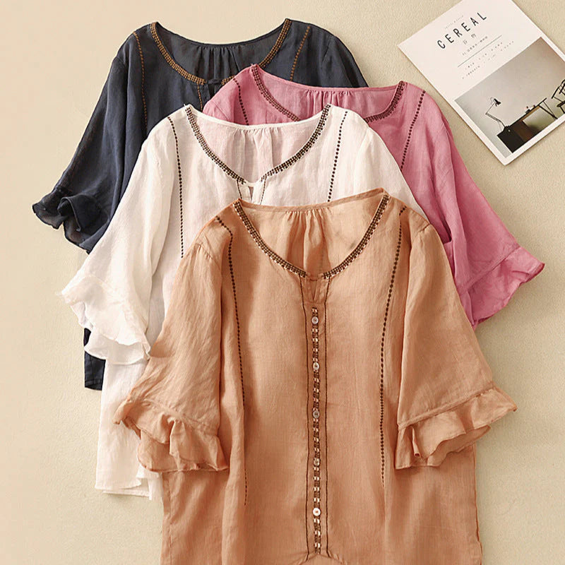 Enrica | Camicia Vintage Ricamata