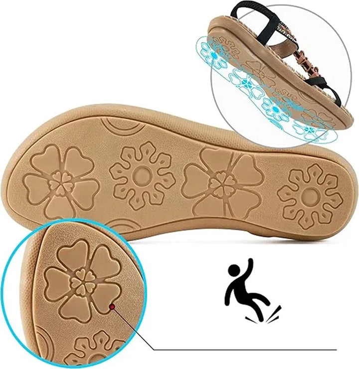Colella | Sandali eleganti decorati con fiori e una farfalla in strass
