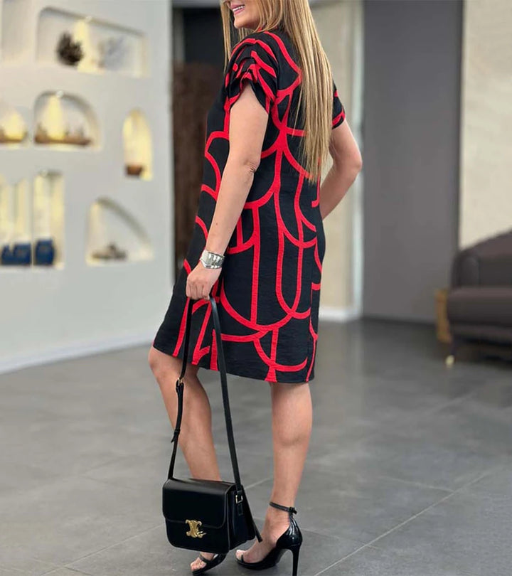 Simona | Abito alla moda a maniche corte
