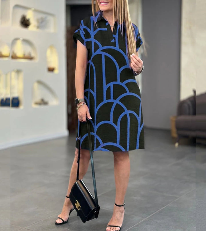 Simona | Abito alla moda a maniche corte