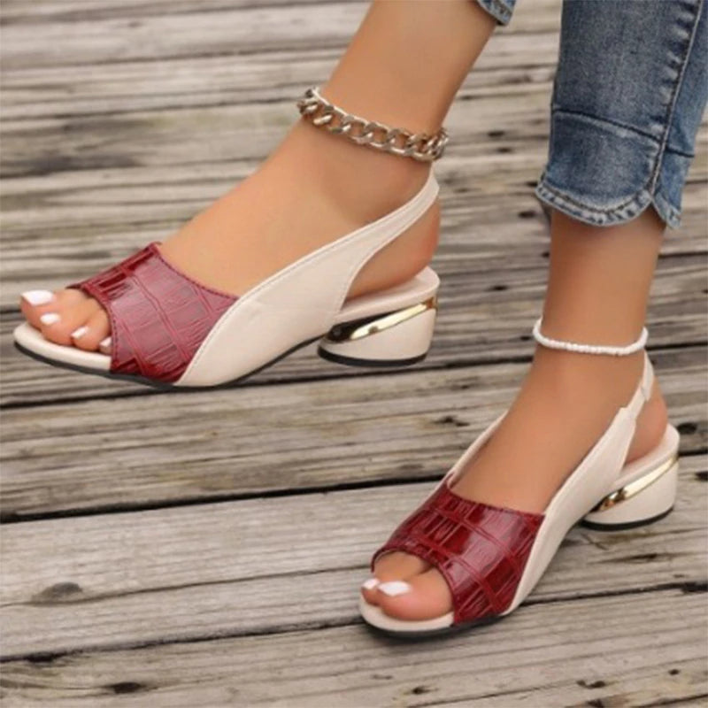 Carol | Sandali ortopedici di lusso eleganti e comodi con tacco largo