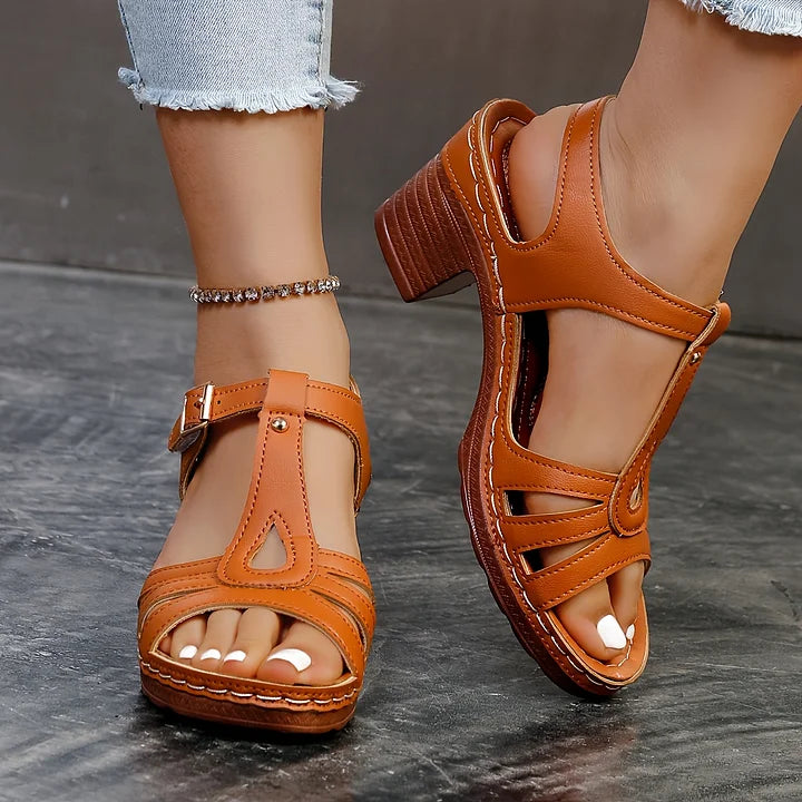 Elisa | Sandali ortopedici alla moda con suola piattaforma spessa