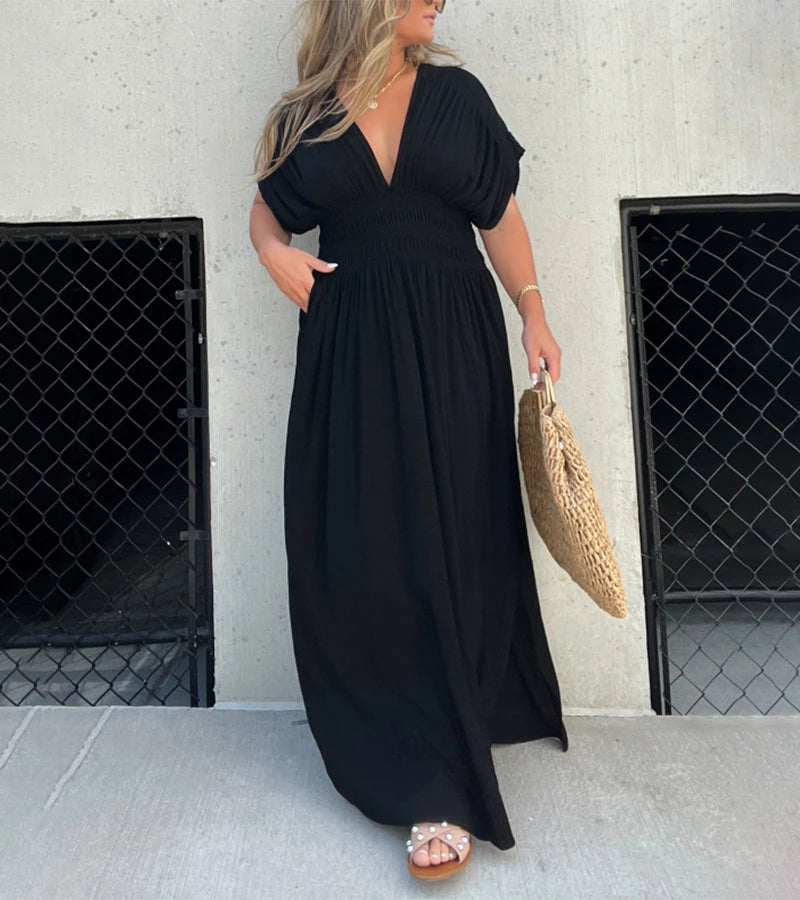 Madlen | Abito Fluido Elegante con Dettagli Raffinati